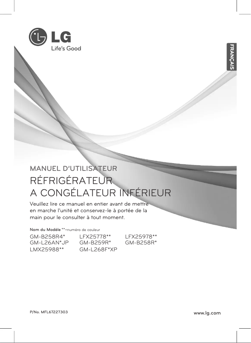 First page image of the manual for LMX25988ST