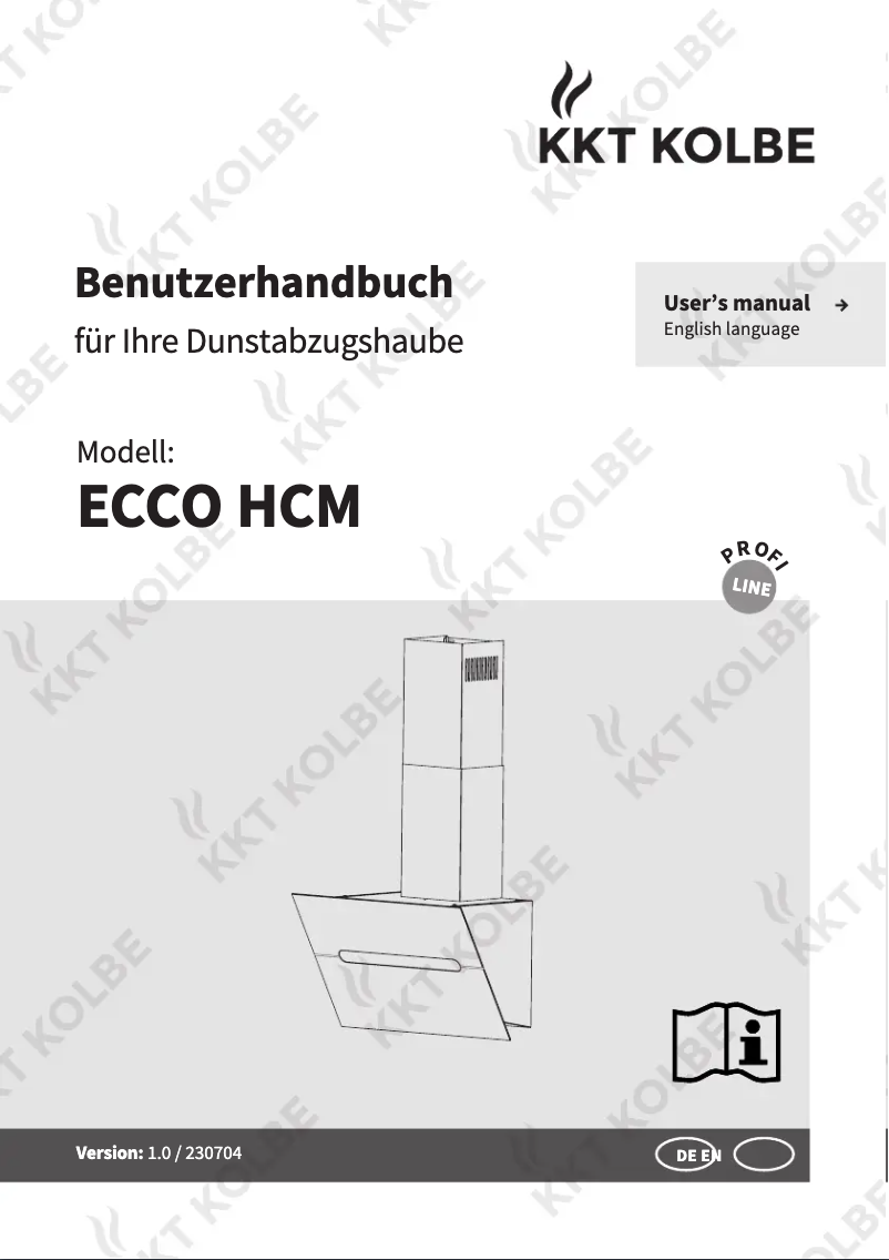 First page image of the manual for ECCO609S