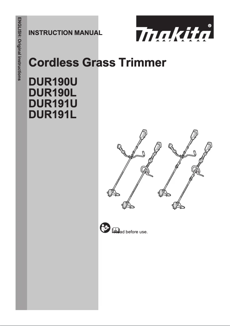 Page 1 of the manual User Manual Makita DUR191LRT8