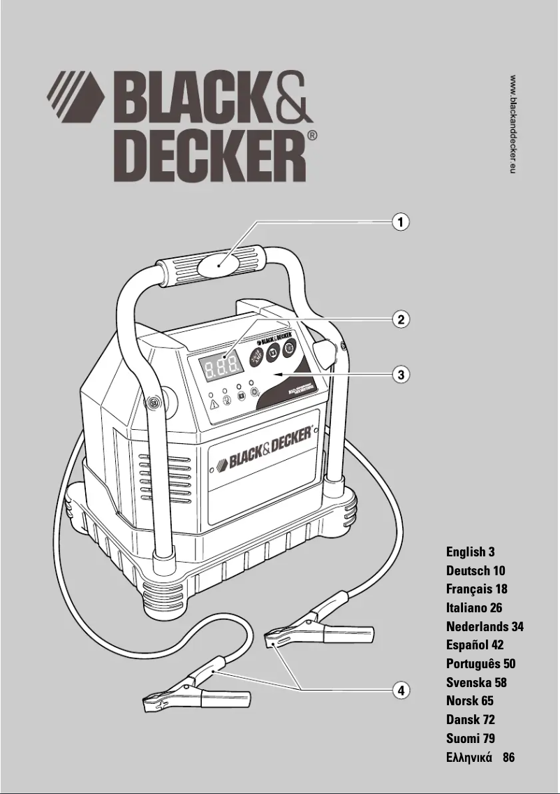 Page 1 of the manual User Manual Black & Decker BDV1084