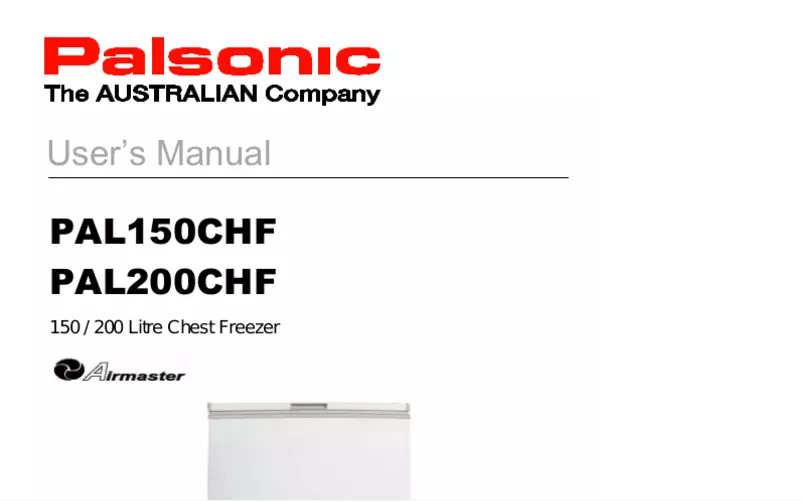 Page 1 of the manual User Manual Palsonic PAL200CHF