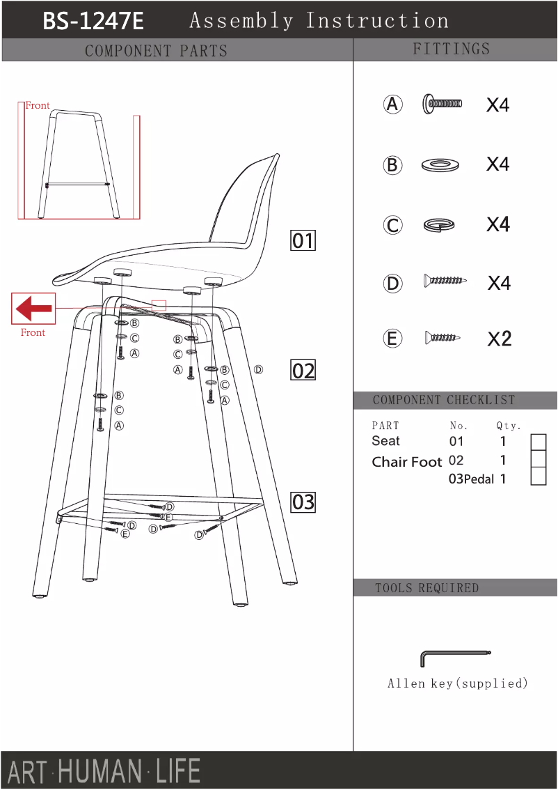 First page image of the manual for Albert Kuip