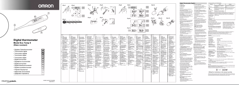 Page 1 de la notice Manuel utilisateur Omron Eco Temp II
