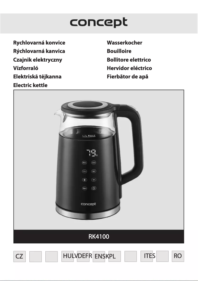 Page 1 of the manual User Manual Concept RK4100