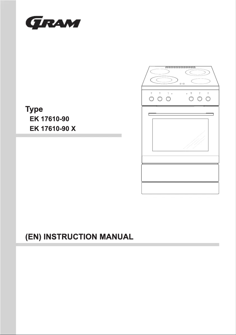 Page 1 of the manual User Manual Gram EK 17610-90 X