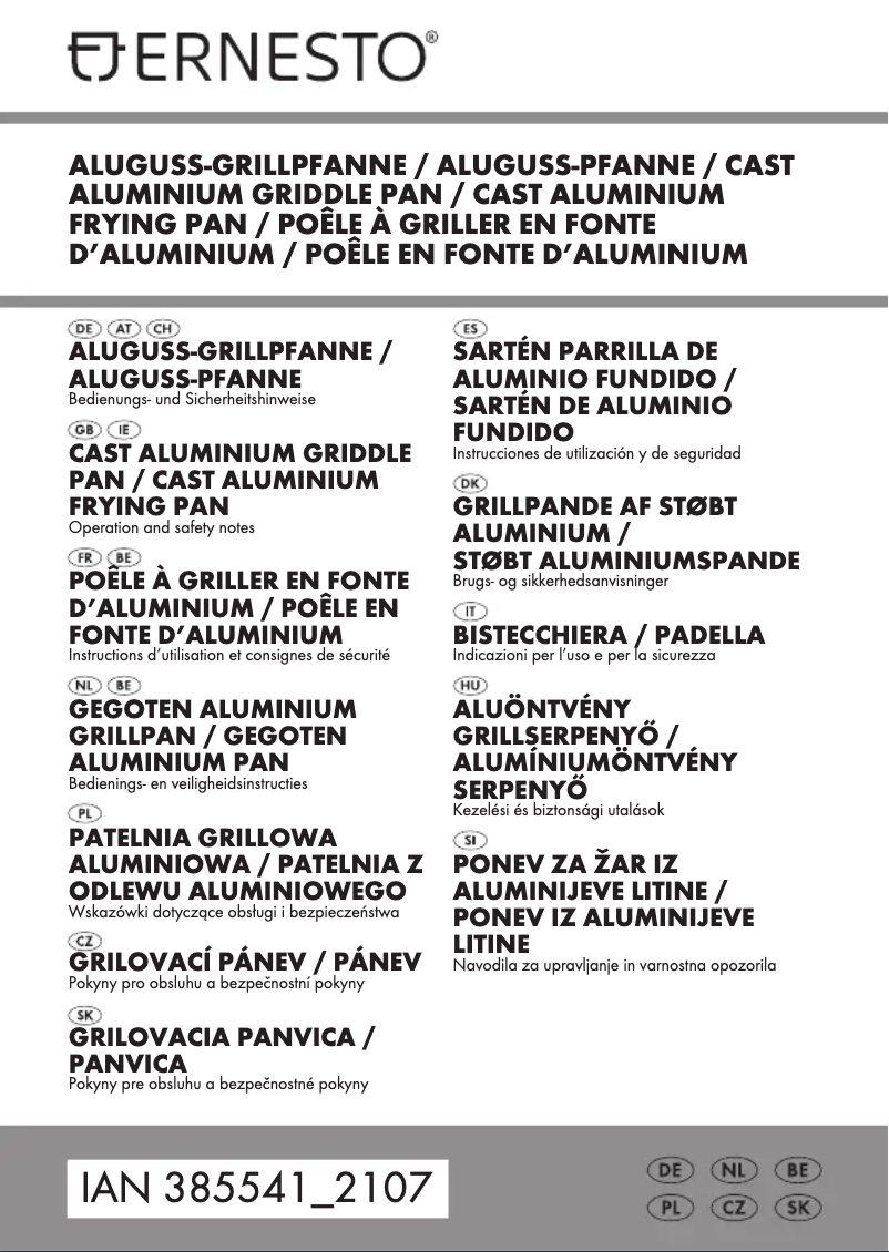 First page image of the manual for IAN 291953