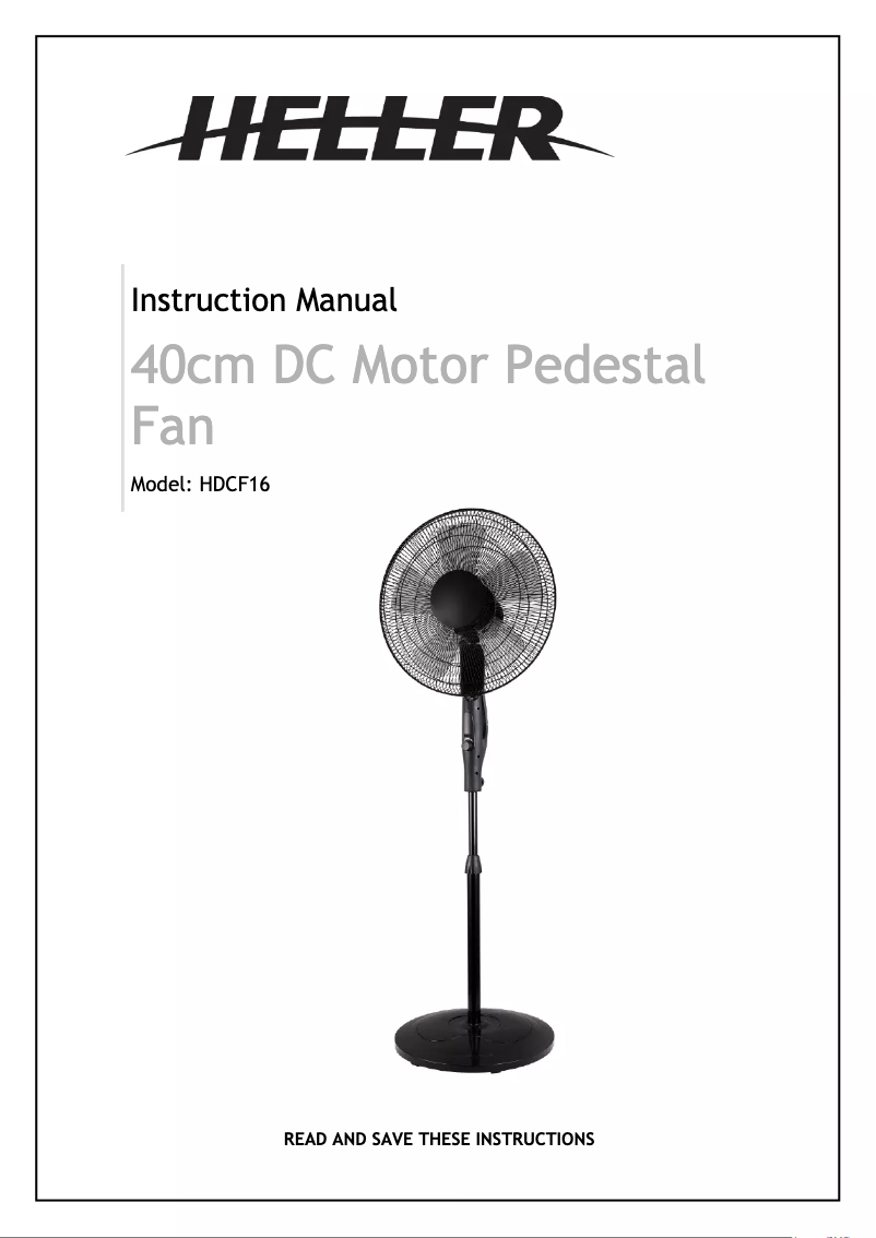 Page 1 of the manual User Manual Heller HDCF16