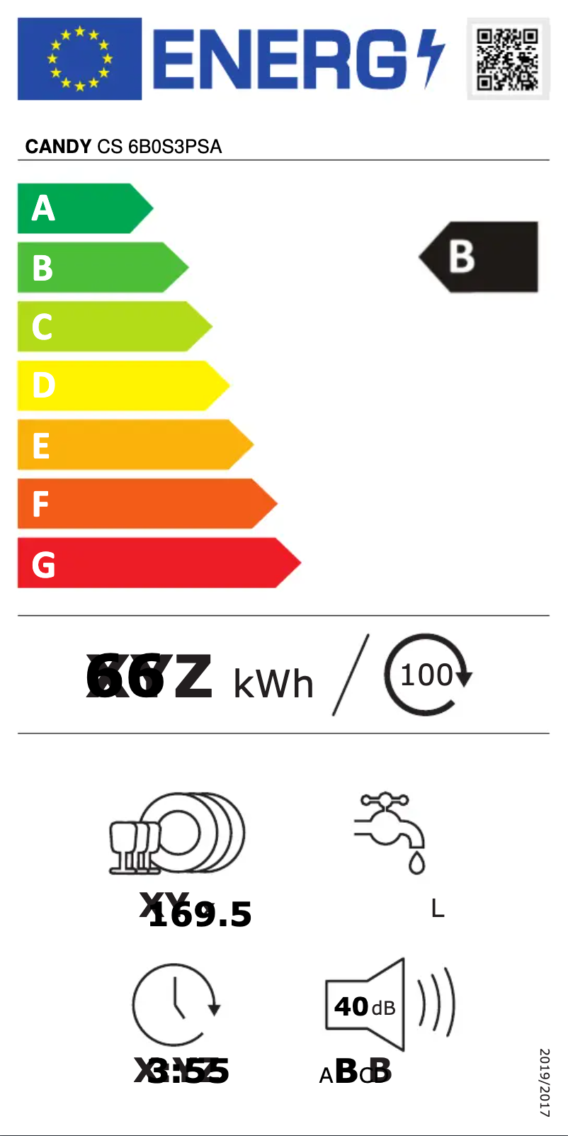 First page image of the manual for CS 6B0S3PSA