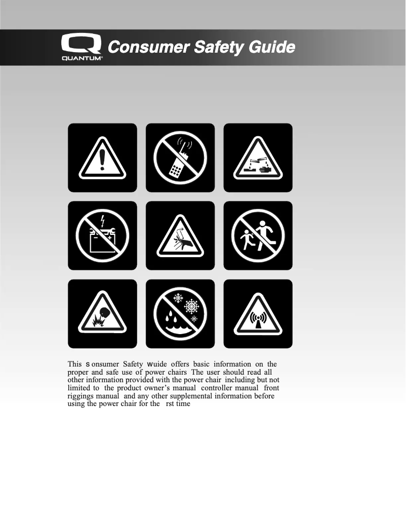 Page 1 of the manual Safety Instructions Quantum Rival