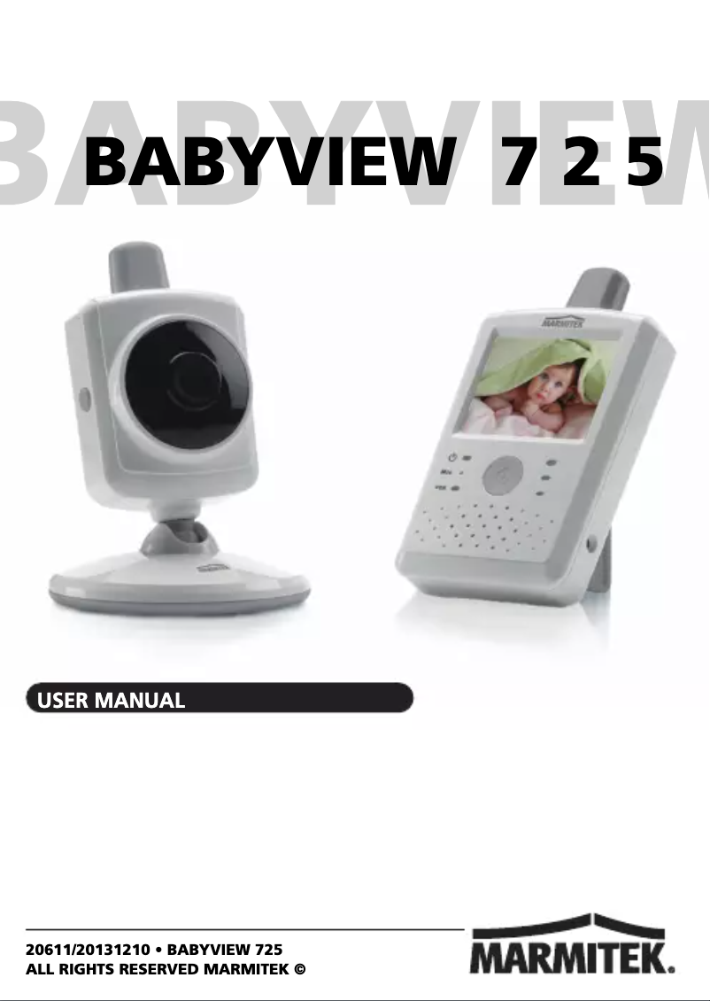 First page image of the manual for BabyView 725