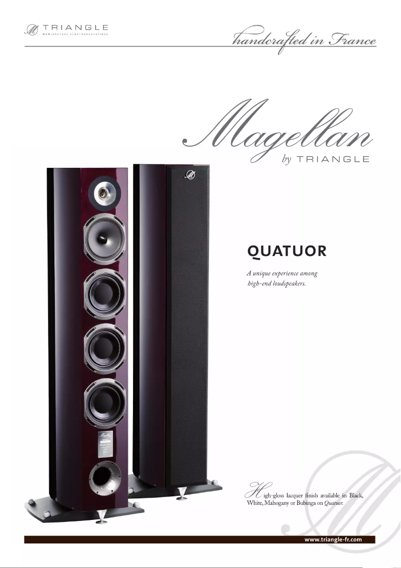 First page image of the manual for Magellan Quatuor