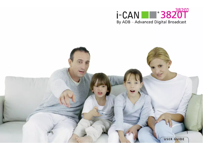 First page image of the manual for i-CAN 3820T