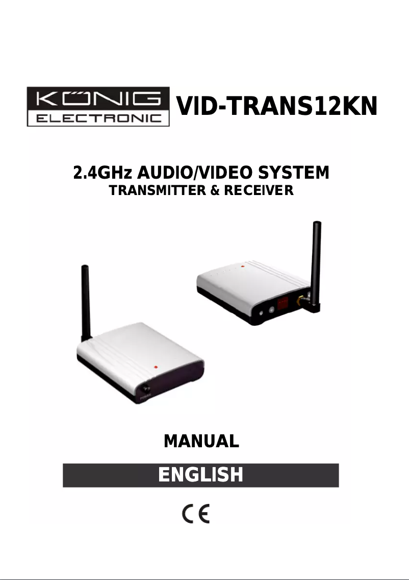 First page image of the manual for VID-TRANS12KN