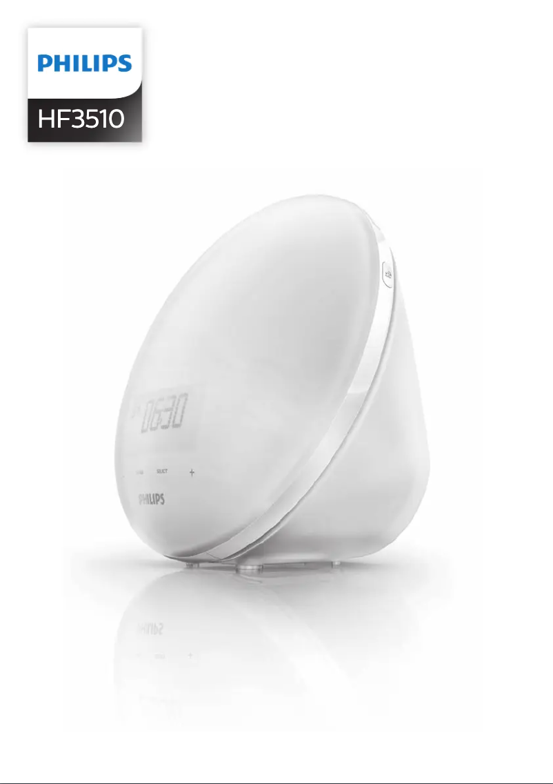 Image de la première page du manuel de l'appareil Wake-up Light HF3510