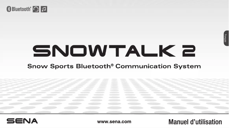 Page 1 of the manual User Manual Sena Snowtalk 2