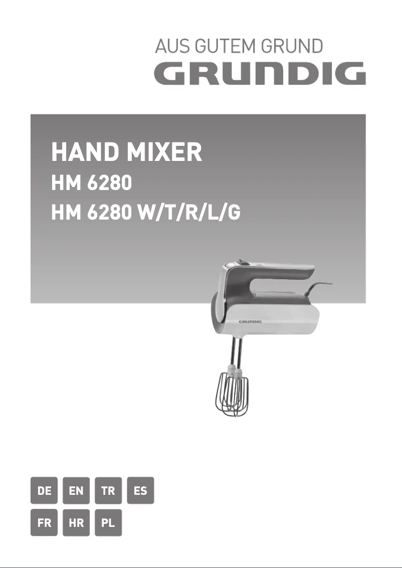 First page image of the manual for HM 6280 T