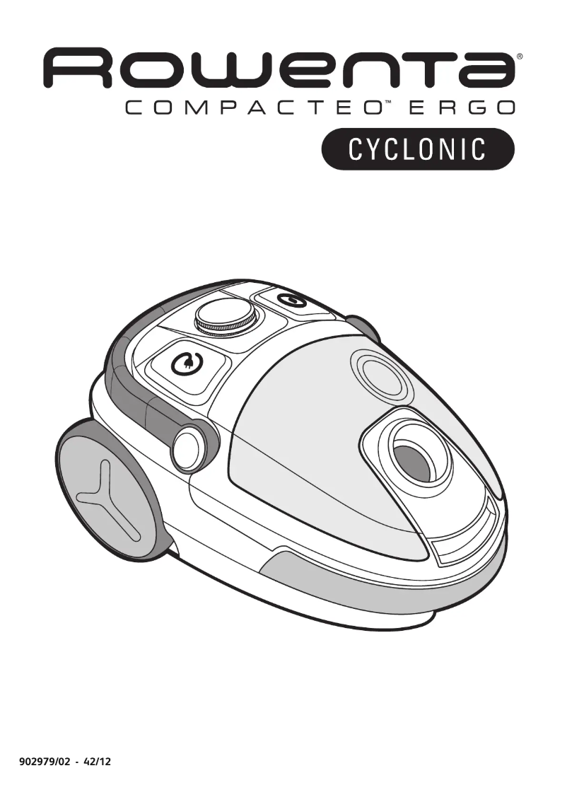 First page image of the manual for Compacteo Ergo Cyclonic RO5342