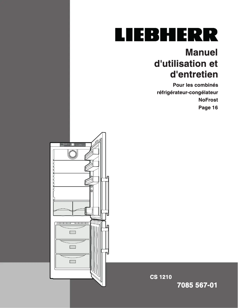 First page image of the manual for CS 1210