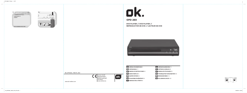 Page 1 of the manual User Manual OK OPD 260