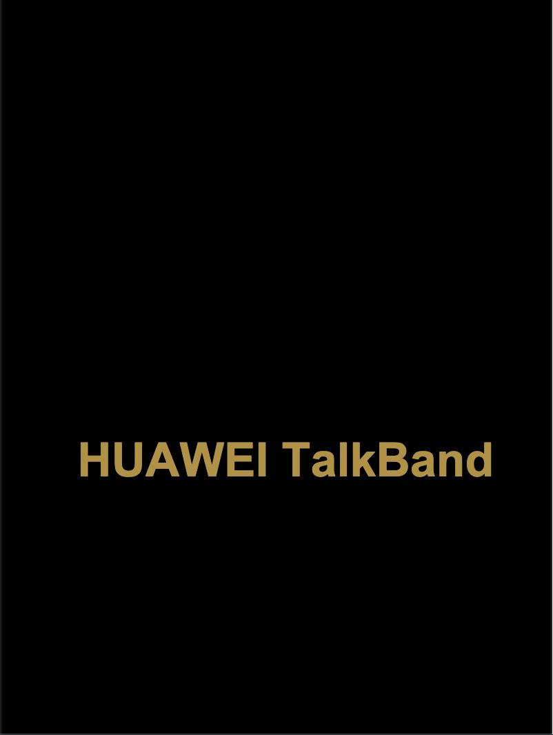 Page 1 de la notice Manuel utilisateur Huawei TalkBand B2