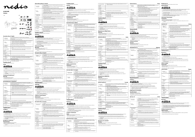 Page 1 of the manual User Manual Nedis ACAM10BK