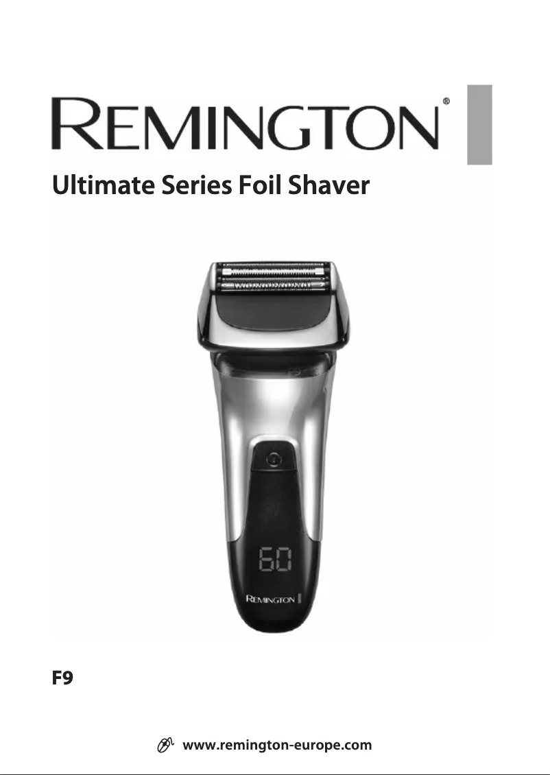 Page 1 of the manual User Manual Remington Ultimate Series F9 XF9000