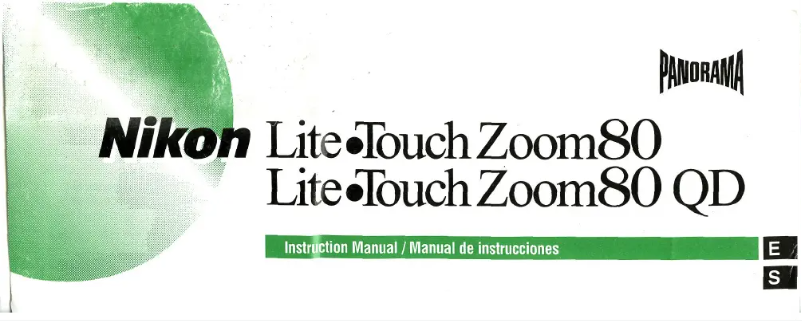 Page 1 of the manual User Manual Nikon Lite Touch Zoom 80