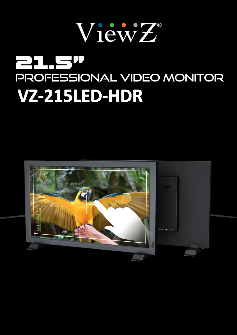 Page 1 of the manual User Manual ViewZ VZ-215LED-HDR