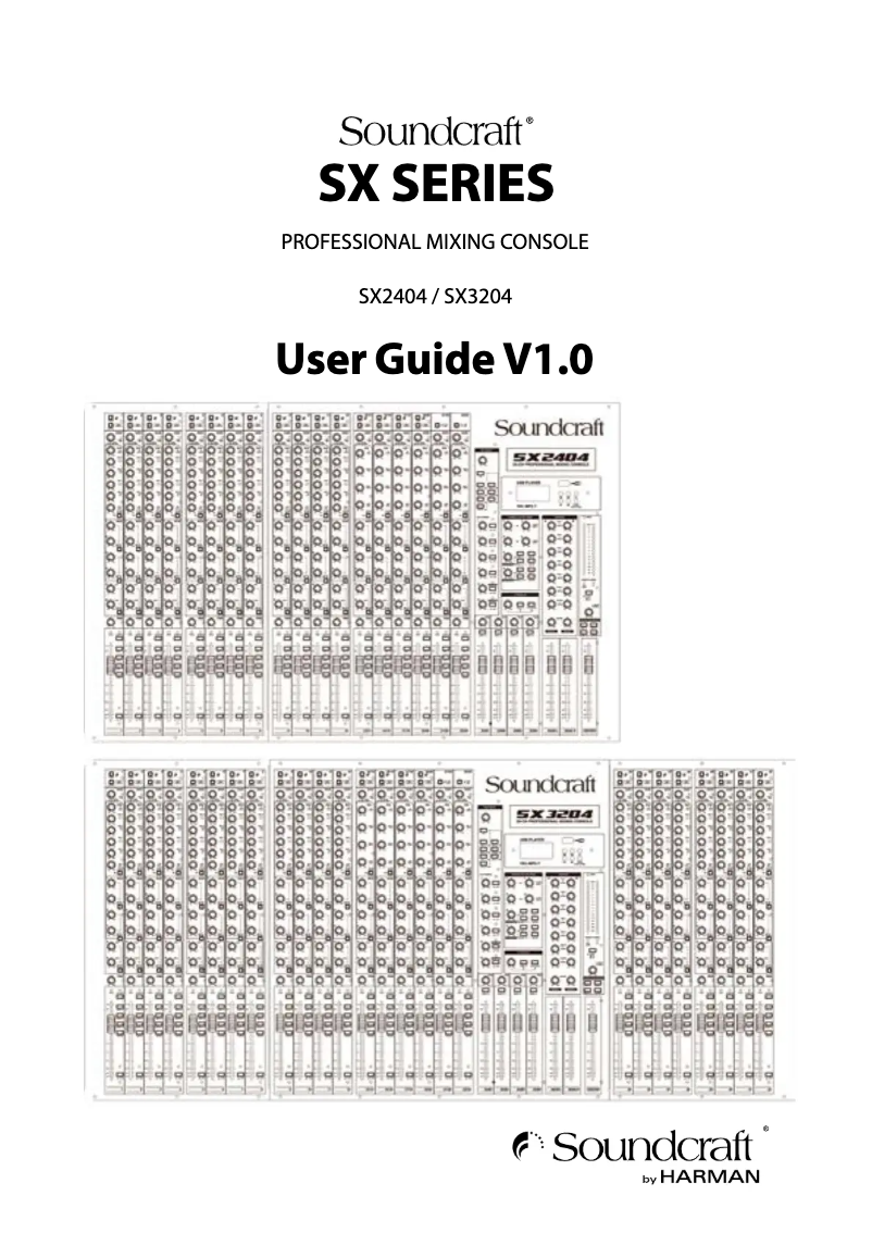First page image of the manual for SX3204
