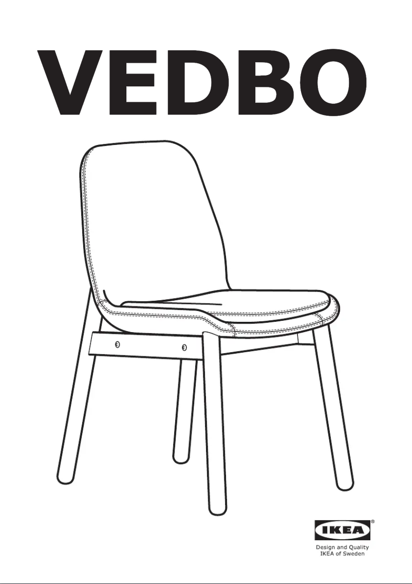 Page 1 of the manual User Manual Ikea VEDBO 604.179.82