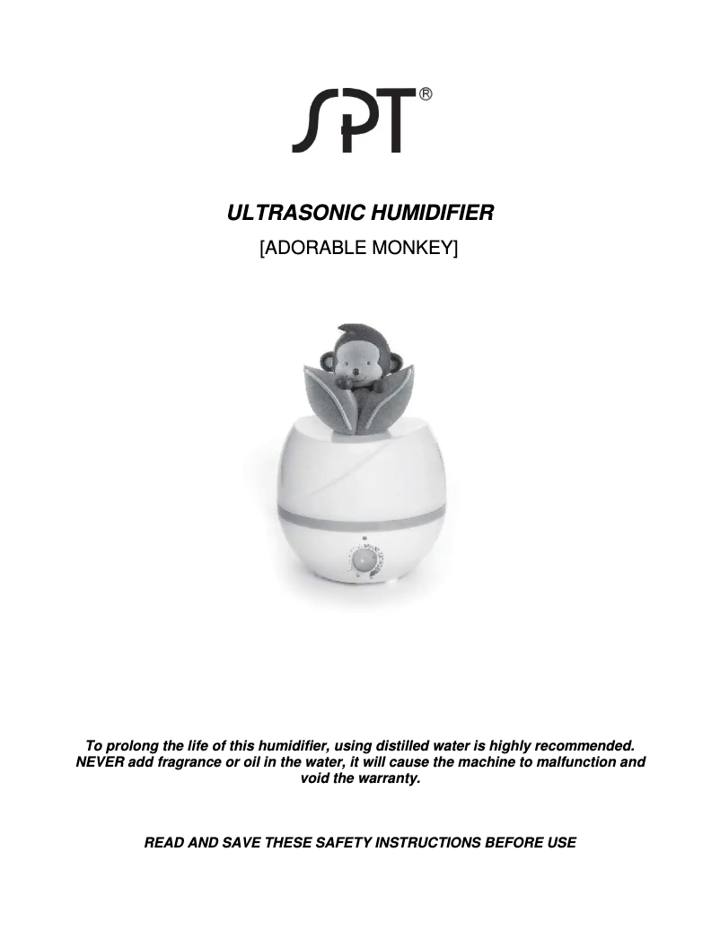 Page 1 of the manual Use and Maintenance Manual SPT SU-2541
