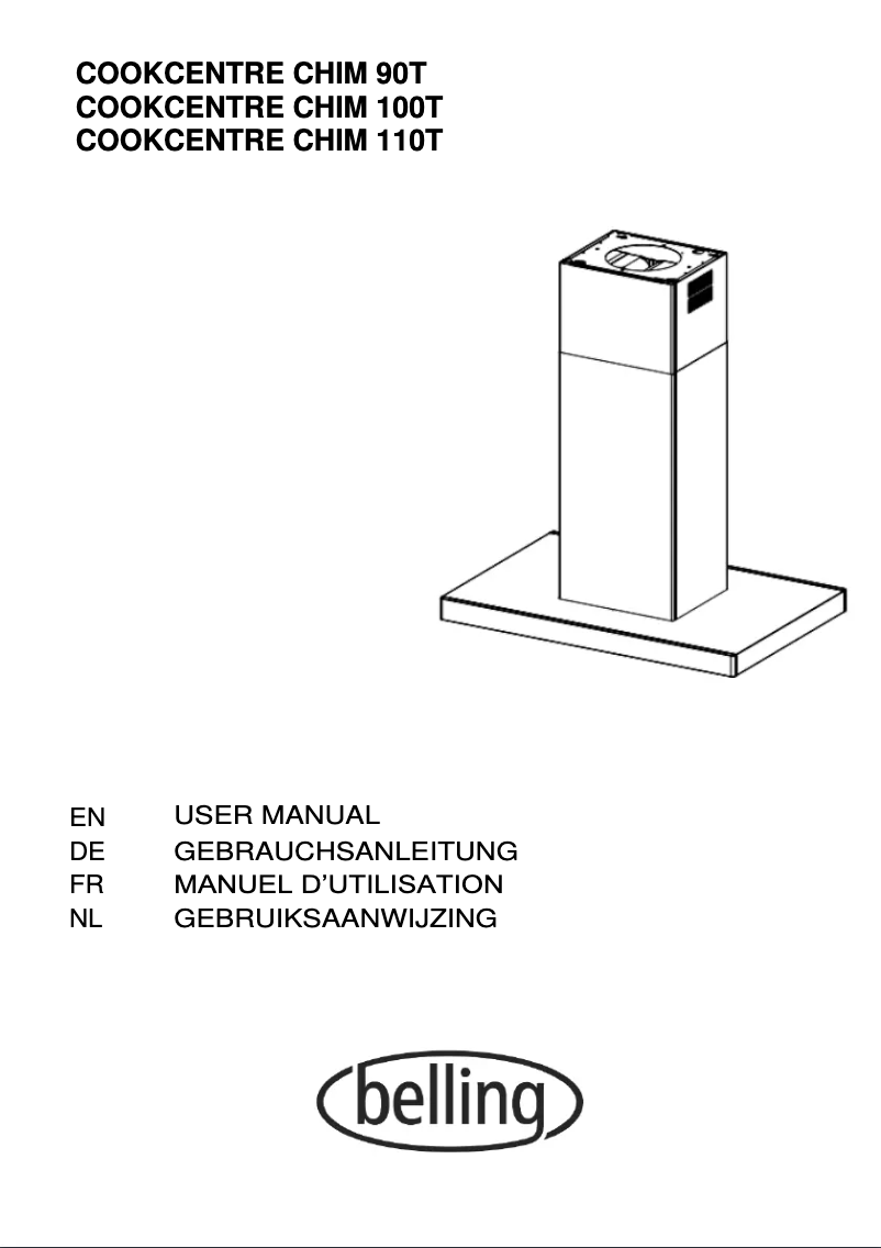 First page image of the manual for Cookcentre 110T