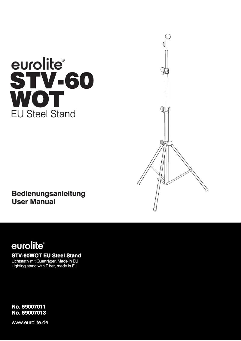 First page image of the manual for STV-60