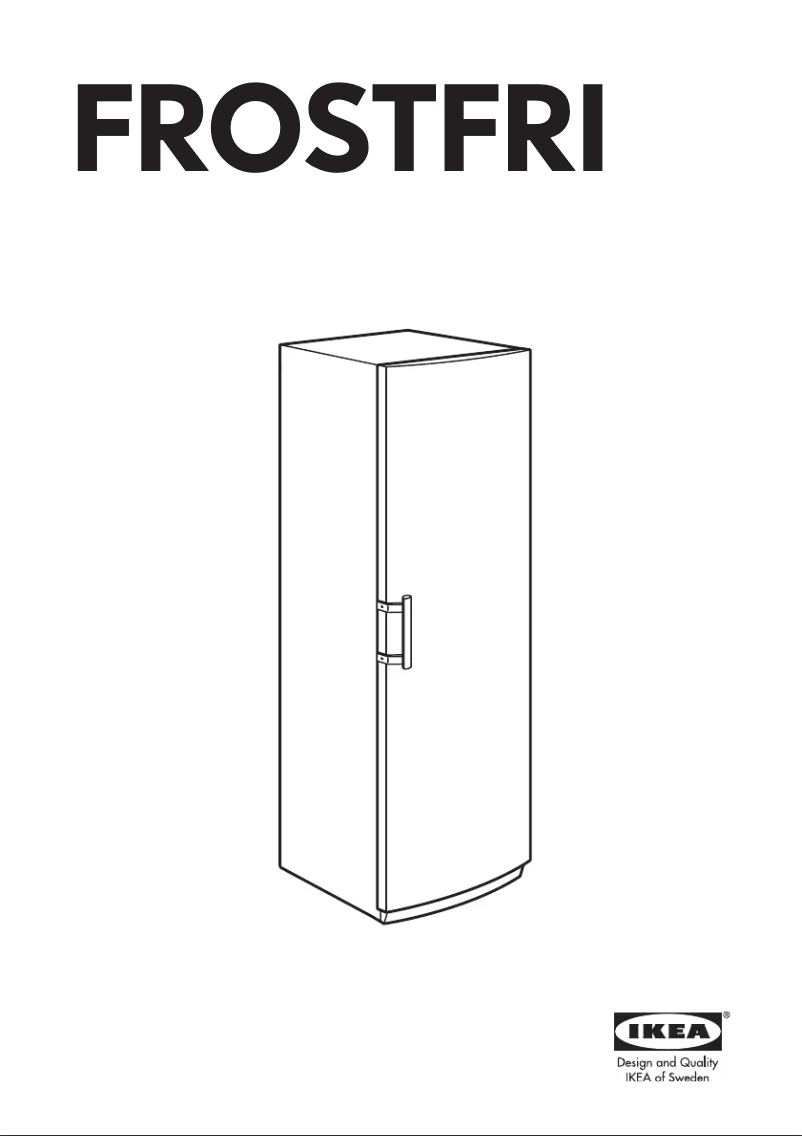 First page image of the manual for FROSTFRI