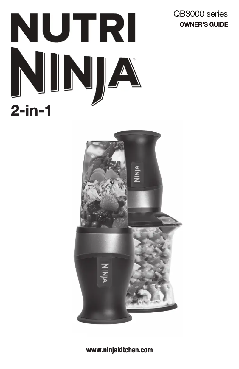 Page 1 of the manual User Manual Ninja Nutri Ninja QB3000
