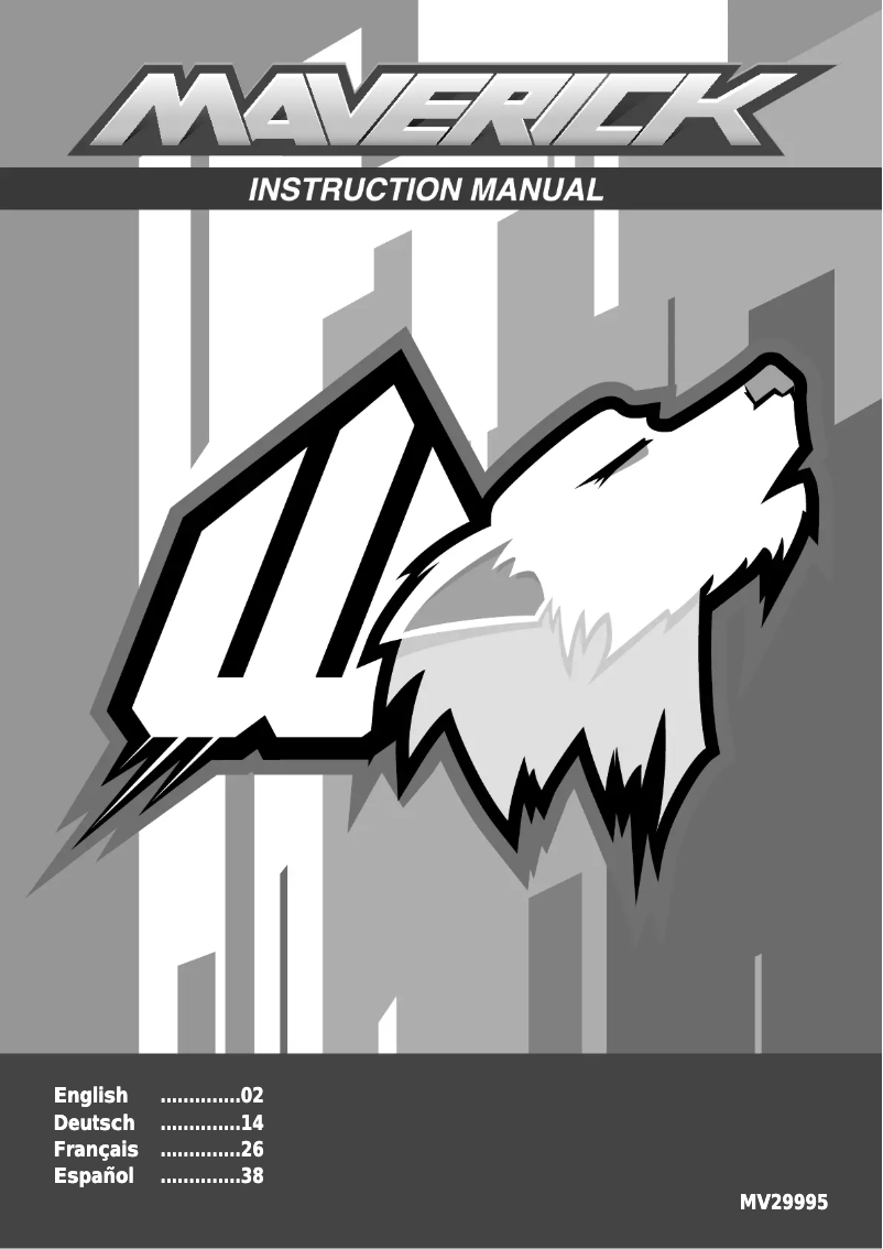 Page 1 of the manual User Manual Maverick DesertWolf 1/8th RTR Brushless Buggy