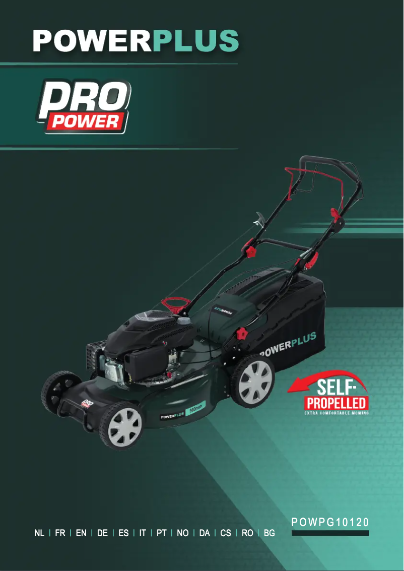 First page image of the manual for POWPG10120