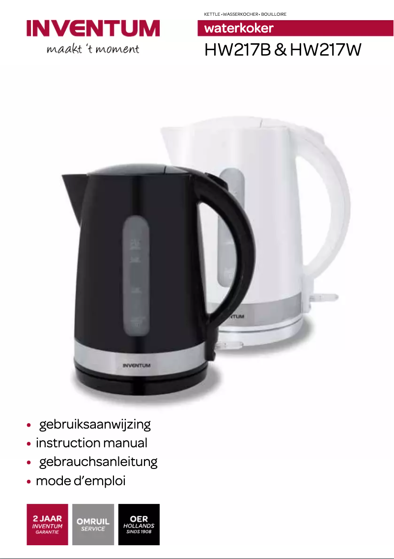 Page 1 of the manual User Manual Inventum HW217B