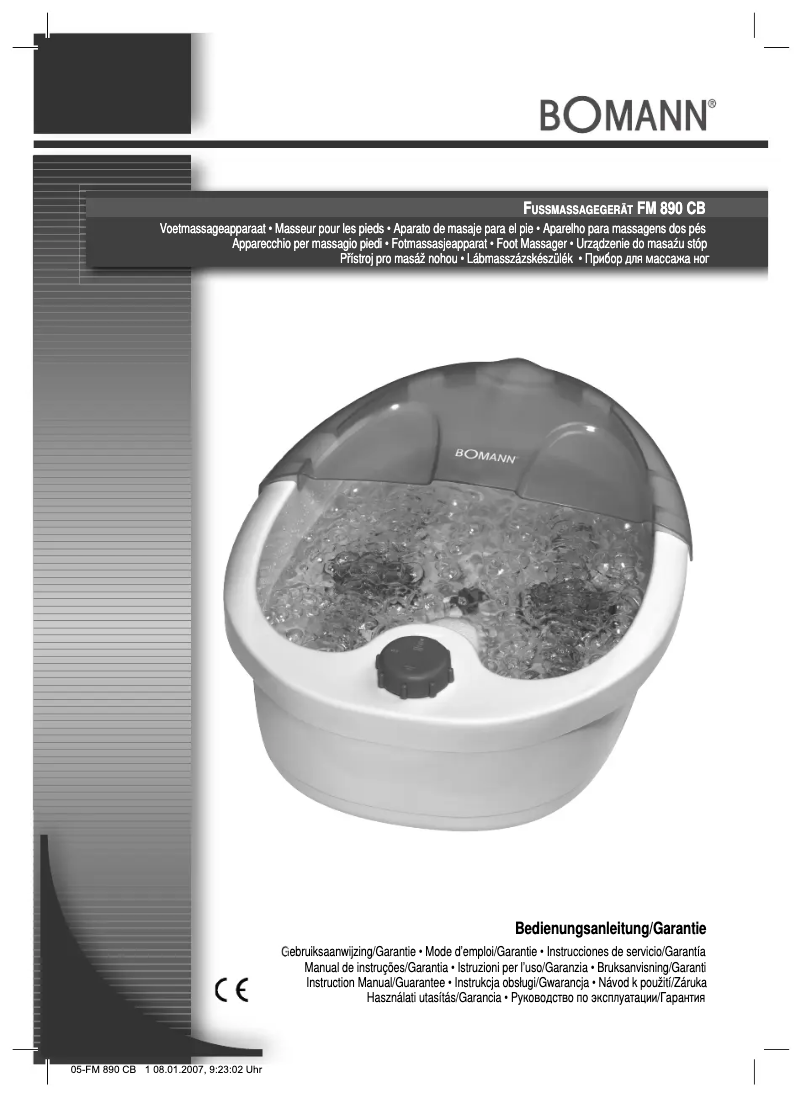 First page image of the manual for FM 890 CB