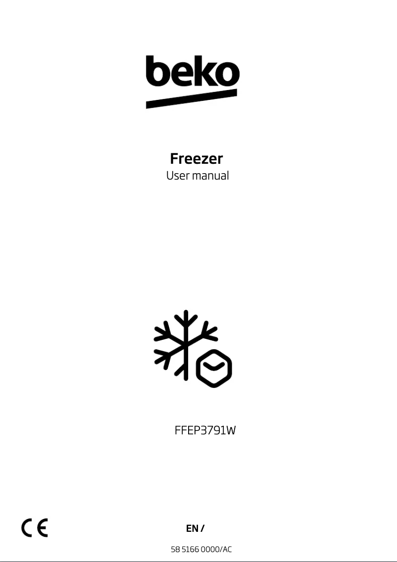 Page 1 of the manual User Manual Beko FFEP3791W