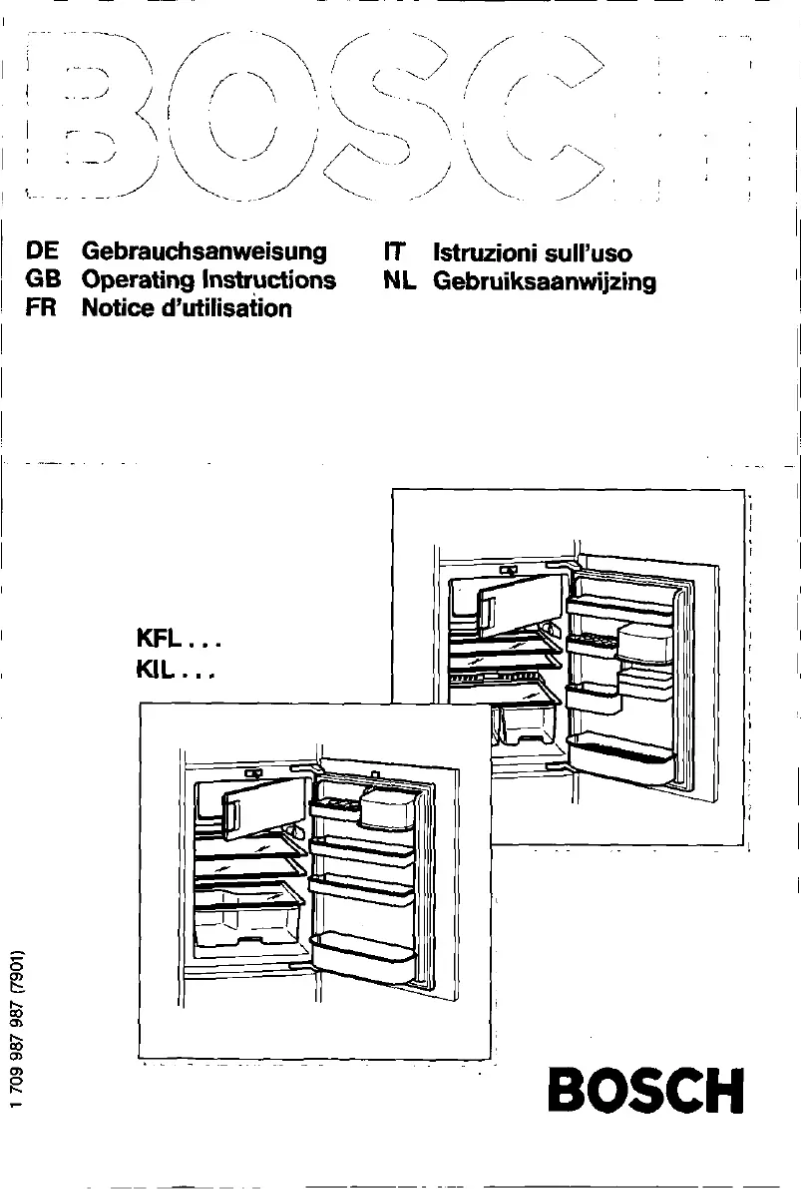 Page 1 of the manual User Manual Bosch KFL24451