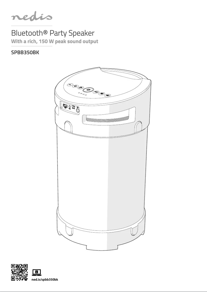 First page image of the manual for SPBB350BK