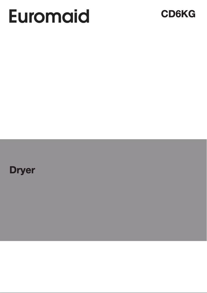 Page 1 of the manual Instruction Manual Euromaid CD6KG