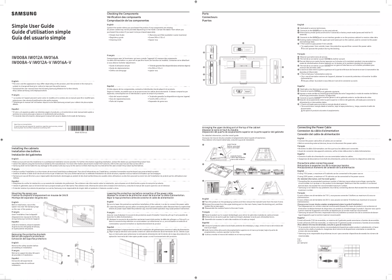 Page 1 of the manual User Manual Samsung IW016A-V