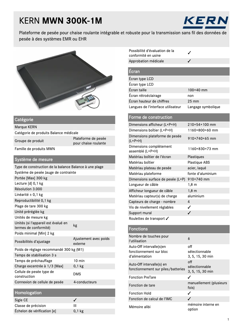 First page image of the manual for TMWN 300K-1M-A