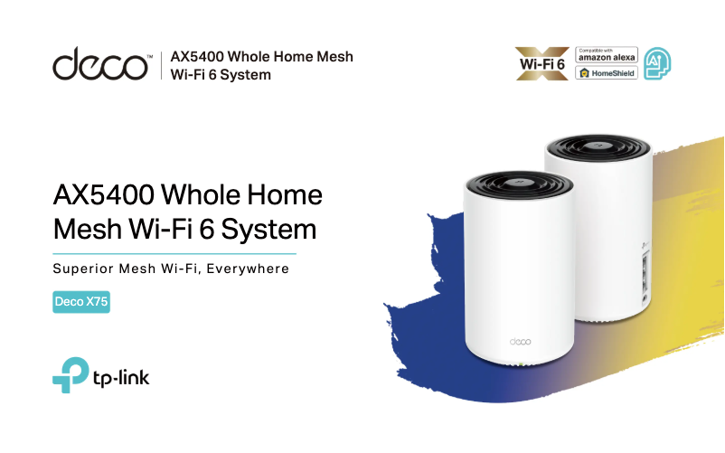 Page 1 de la notice Fiche technique TP-Link Deco X75