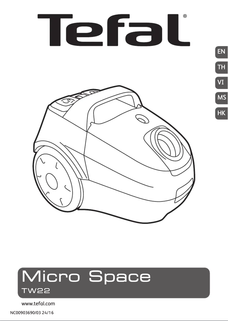 Page 1 of the manual User Manual Tefal Micro Space TW2253HH
