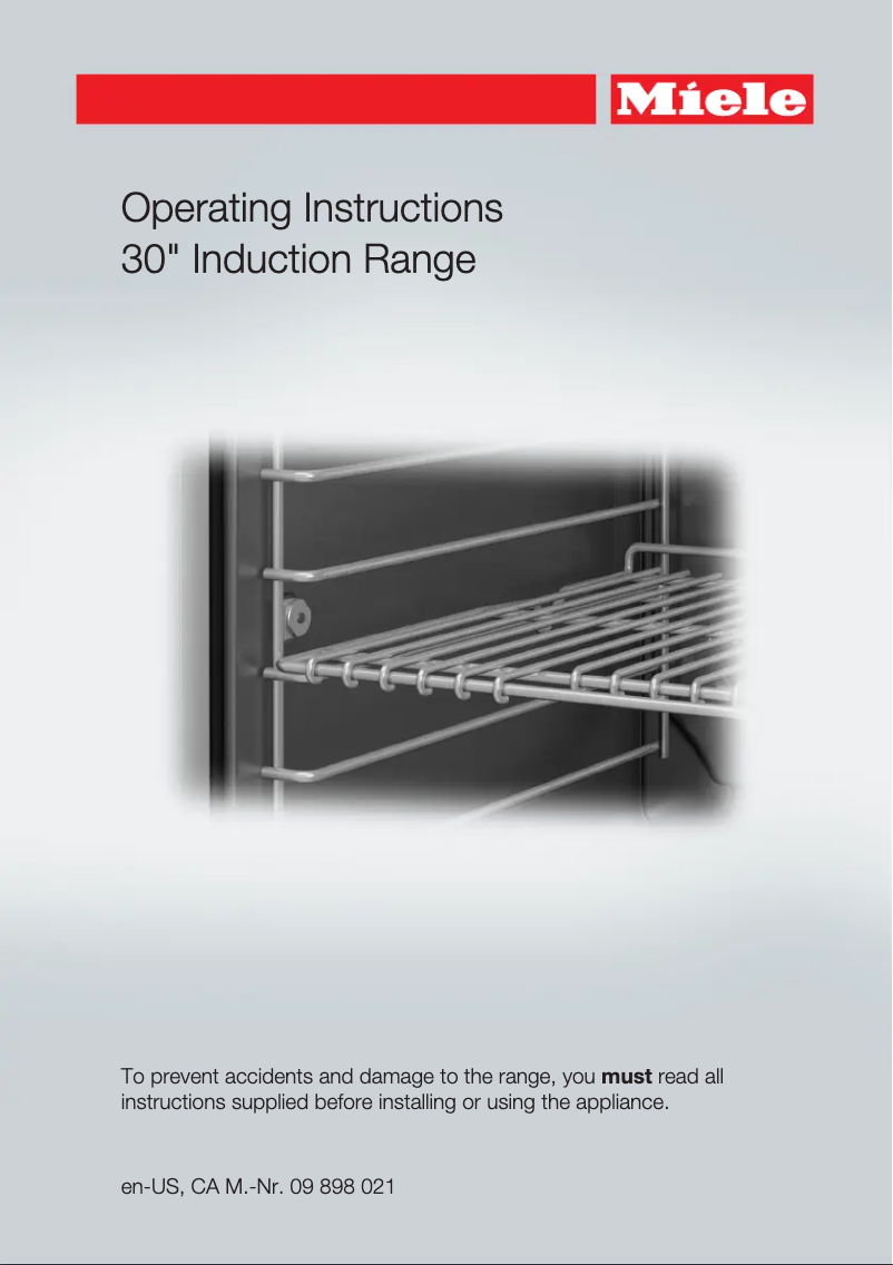 Page 1 of the manual User Manual Miele HR 1622-2 30