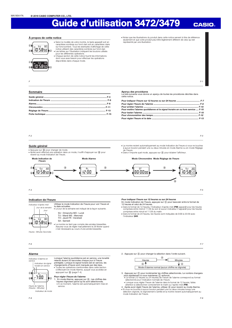 Page 1 of the manual User Manual Casio A700WE-1AEF