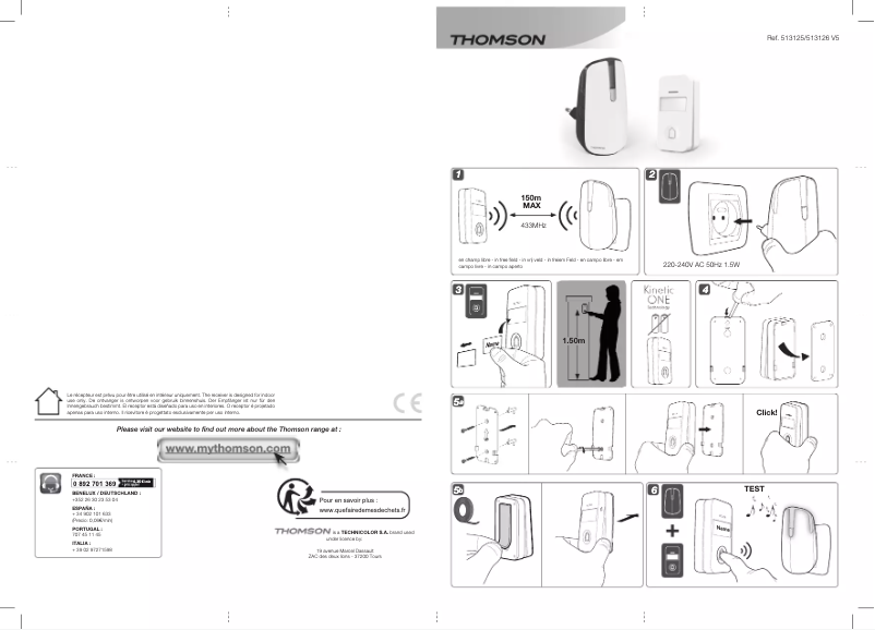 Page 1 of the manual User Manual Thomson 513126